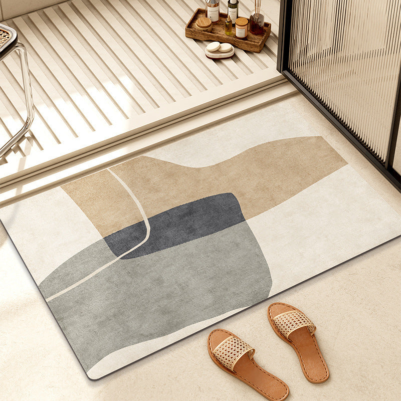 Abstract Geometric Pattern Bath Mat