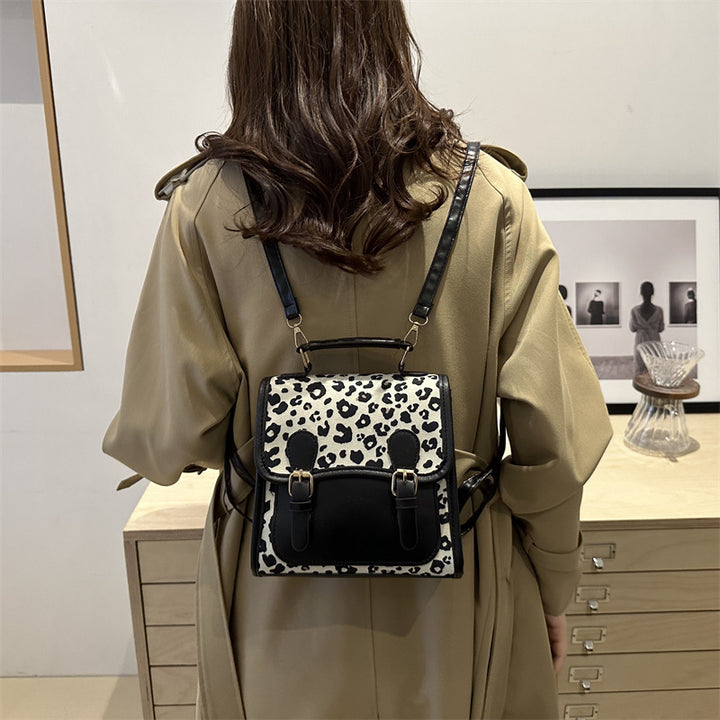 Chic Leopard Print Satchel Crossbody Bag Stornfield