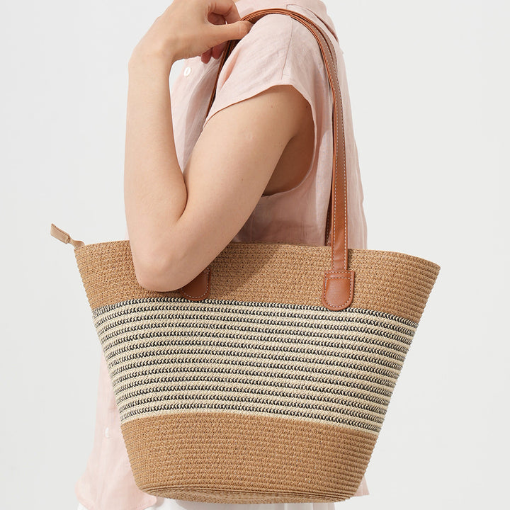 Structured raffia beach bag Stornfield