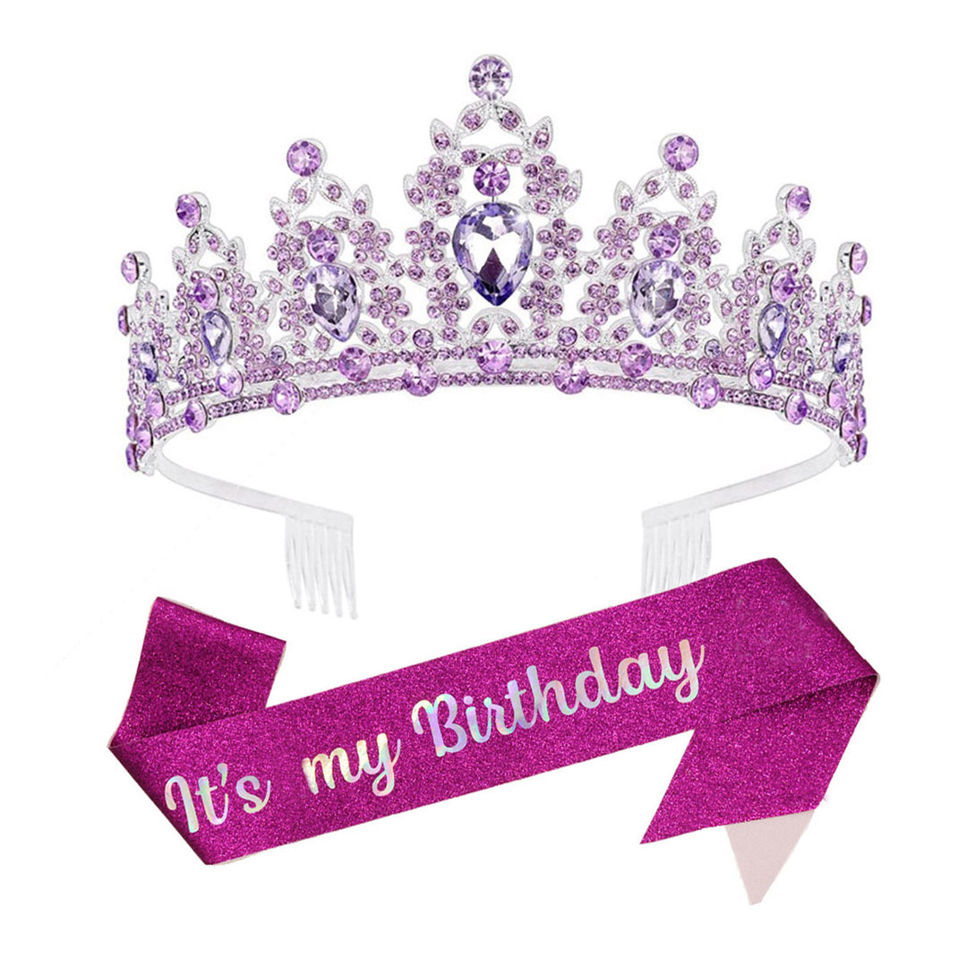 Women's black embellished tiara with elegant design Stornfield