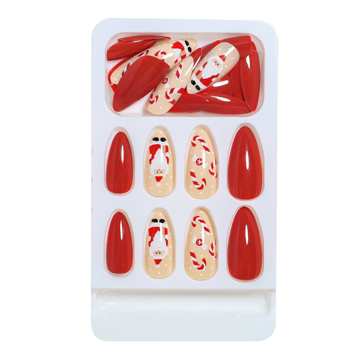 Festive Santa Claus Press-On Nail Set Stornfield