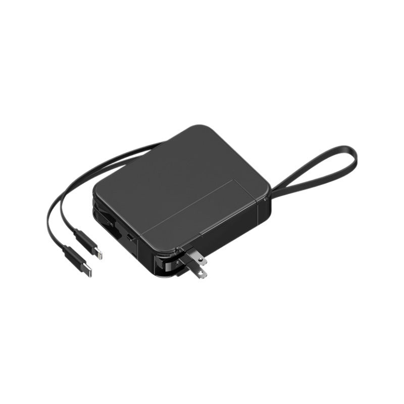 Compact travel charger with integrated USB-C port and digital display Stornfield