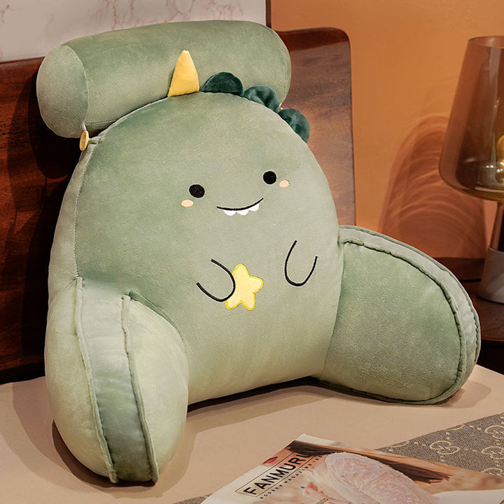 Cozy back support pillow with bear motifs Stornfield