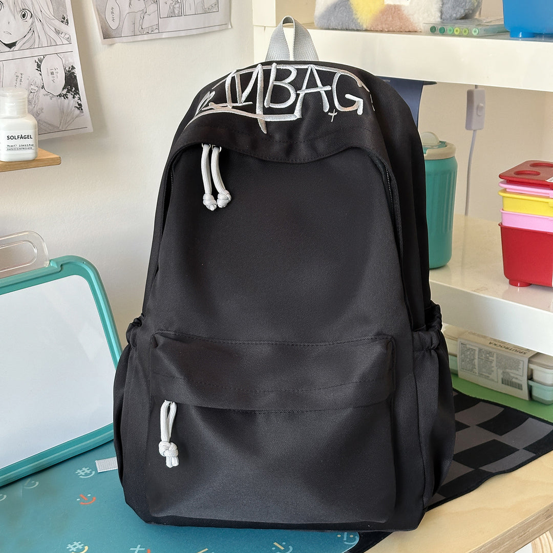 Casual Backpack with Cute Plush Keychain Stornfield