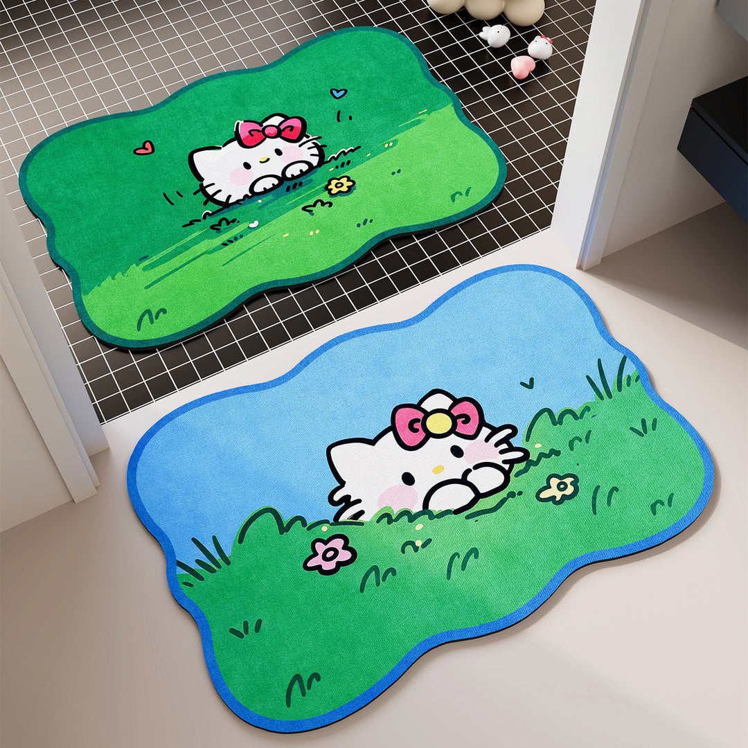 Cartoon-Themed Bath Mat