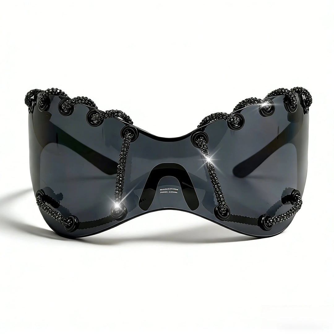 Women extravagant sunglasses with unique chain design Stornfield