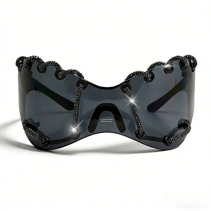 Women extravagant sunglasses with unique chain design Stornfield