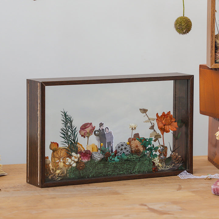 Floral Shadow Box Art Display for Home