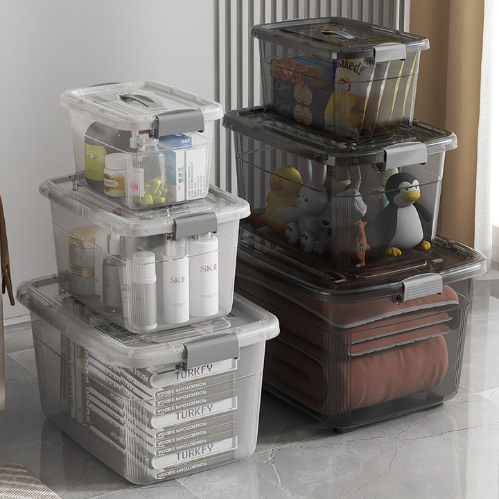 Unisex practical and stackable storage box with wheels Stornfield