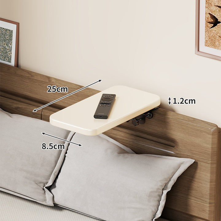 Slim Wall-Mounted Floating Bedside Shelf with Concealed Brackets