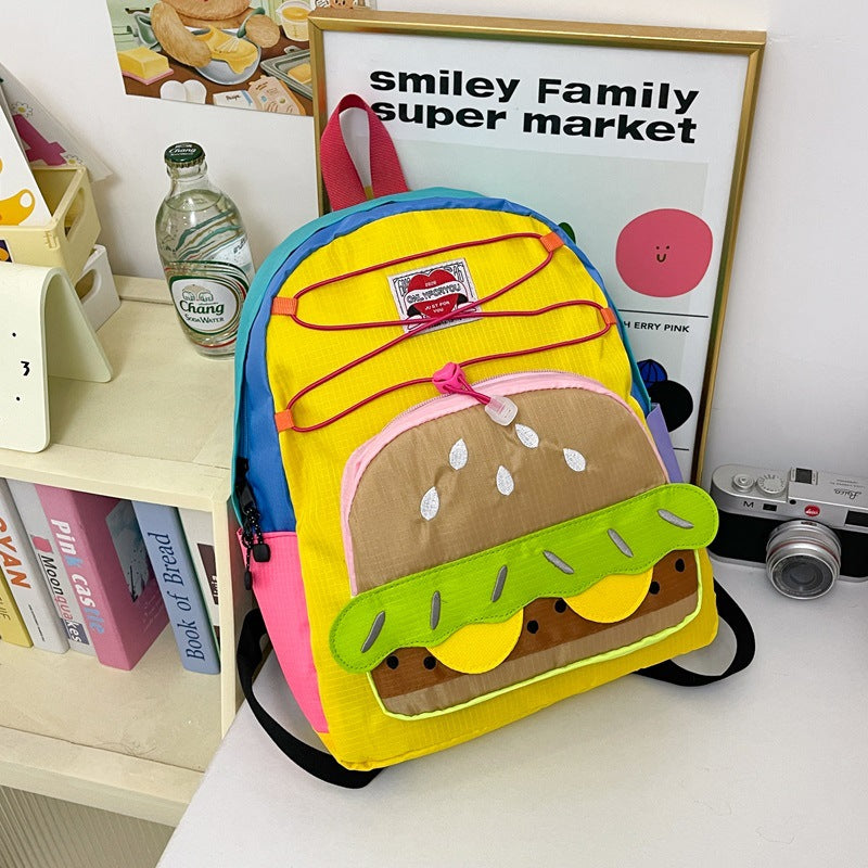Whimsical Hamburger-Themed Backpack Stornfield