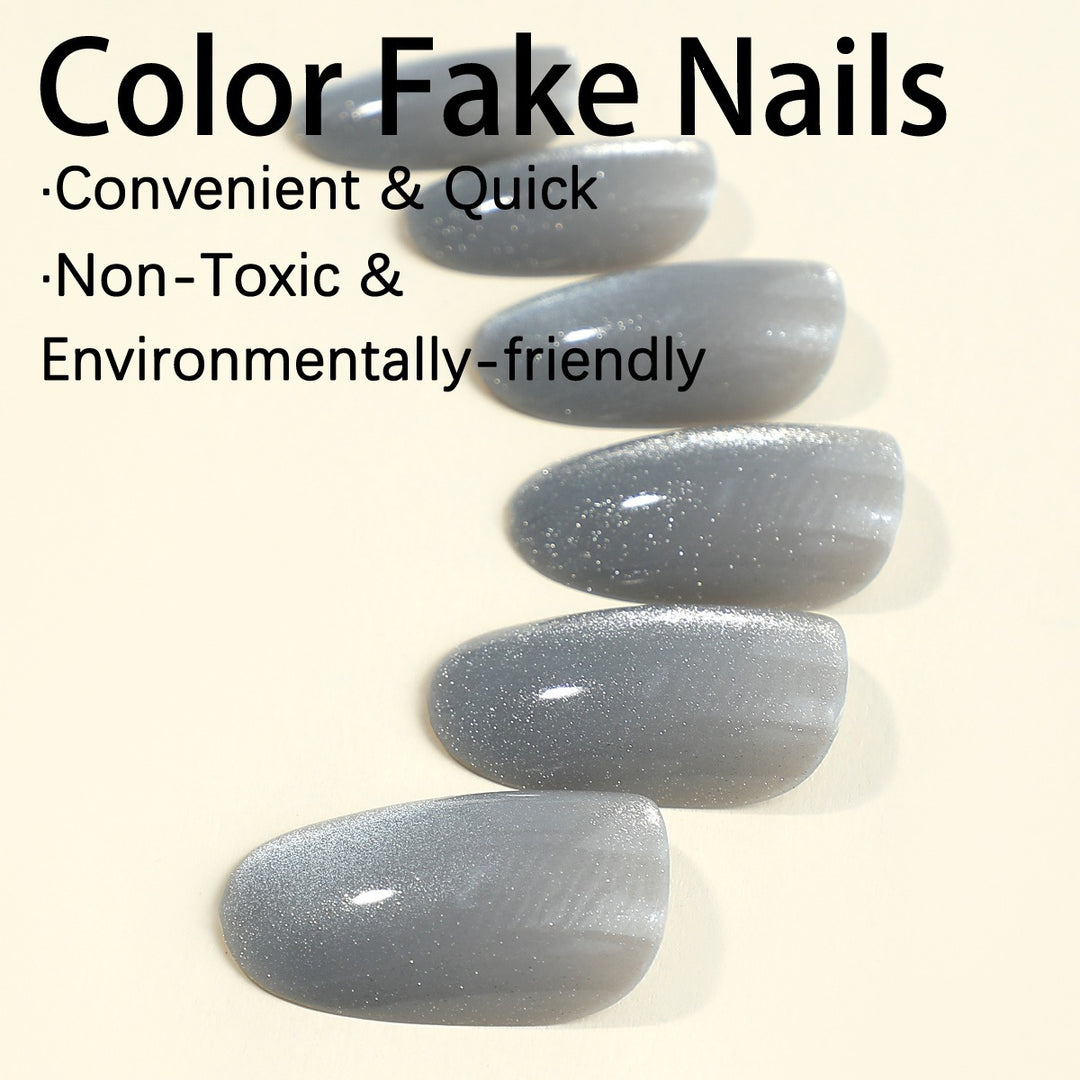 Elegant Glittering Artificial Nails Stornfield