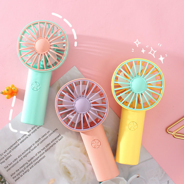 Women's Portable Handheld Fan with Ergonomic Handle and Powerful Battery Life Stornfield
