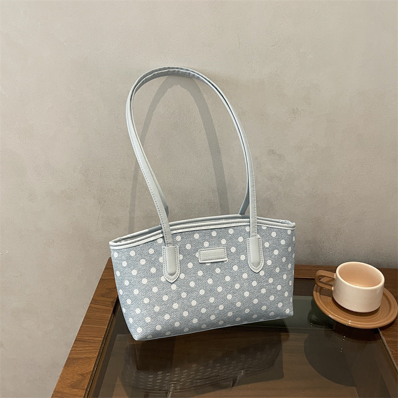 Elegant Polka Dot Tote Bag