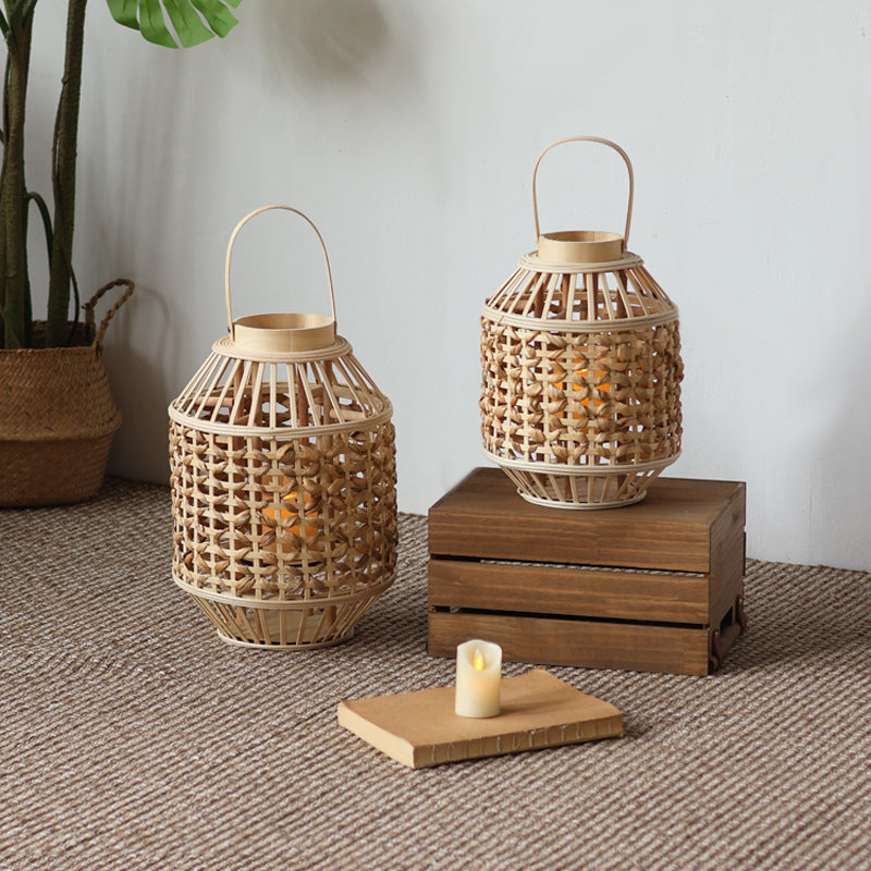 Handcrafted Rattan Lantern Stornfield