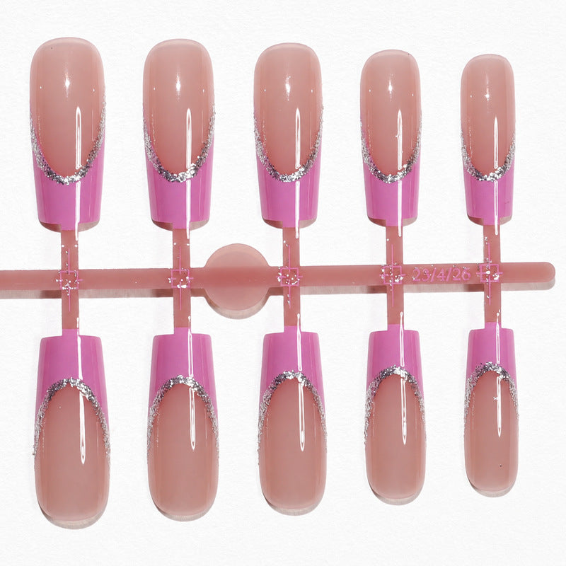 Premium Artificial Nail Set with Elegant Decoration Stornfield