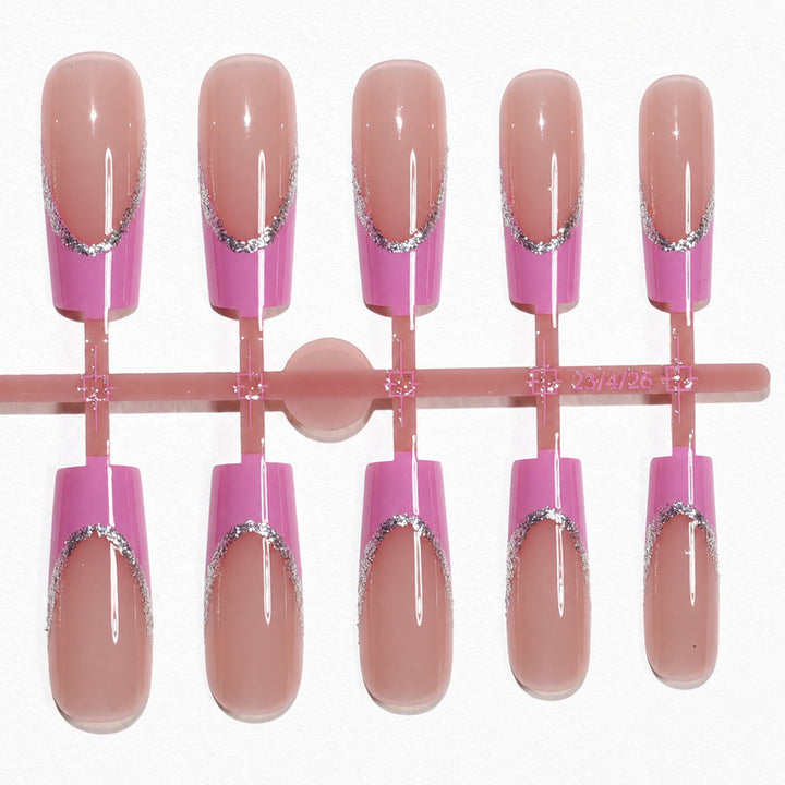 Premium Artificial Nail Set with Elegant Decoration Stornfield