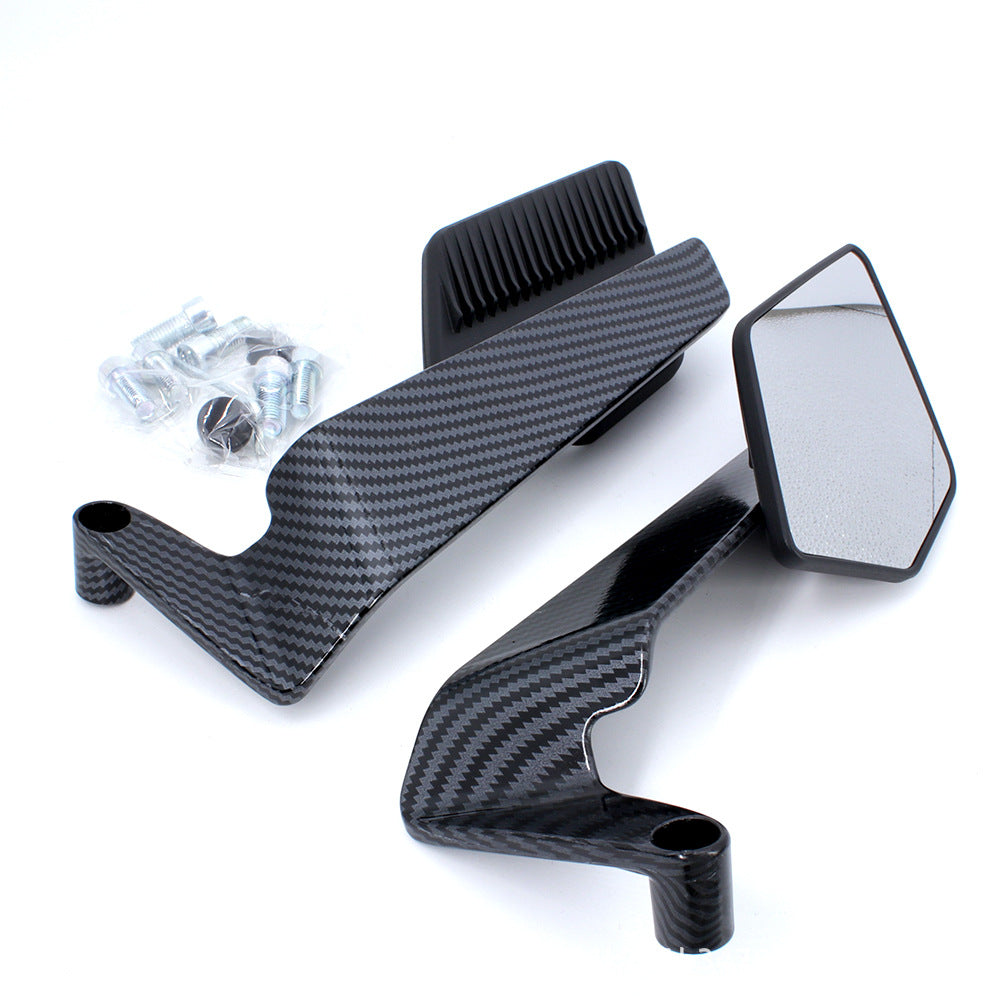 Motorcycle rearview mirror with modern, aerodynamic design Stornfield