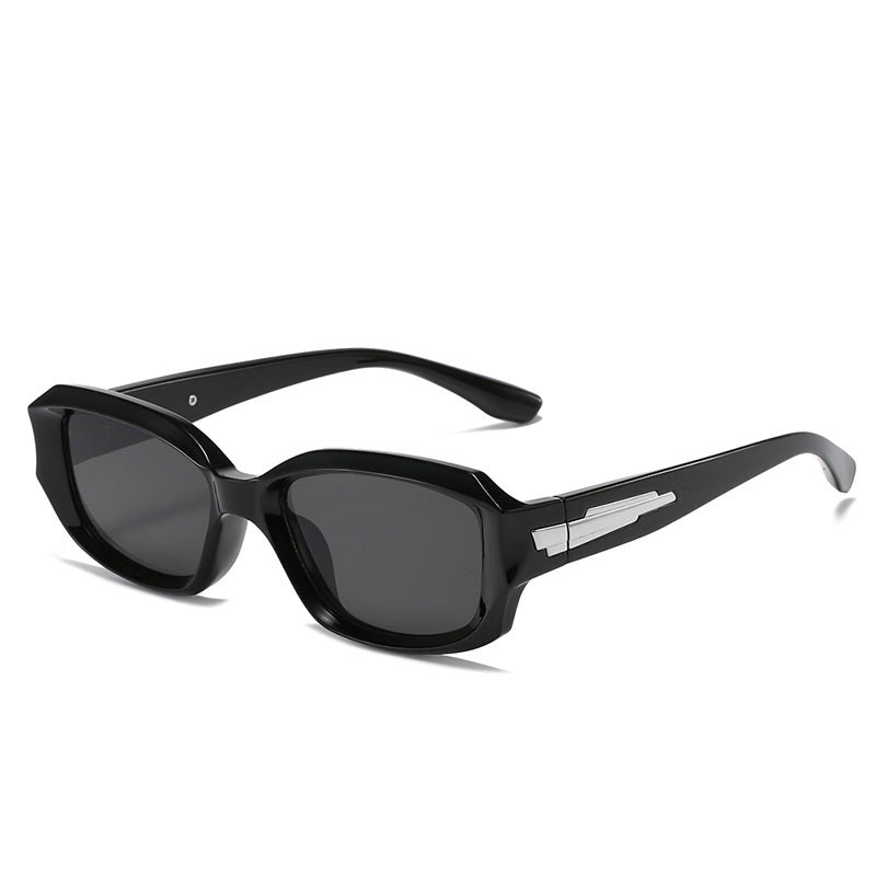 Retro-Inspired Angular Sunglasses with Unique Decorative Details Stornfield
