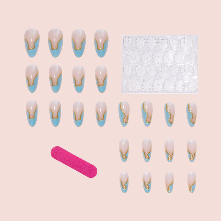 Elegant artificial nail tips with stylish design Stornfield