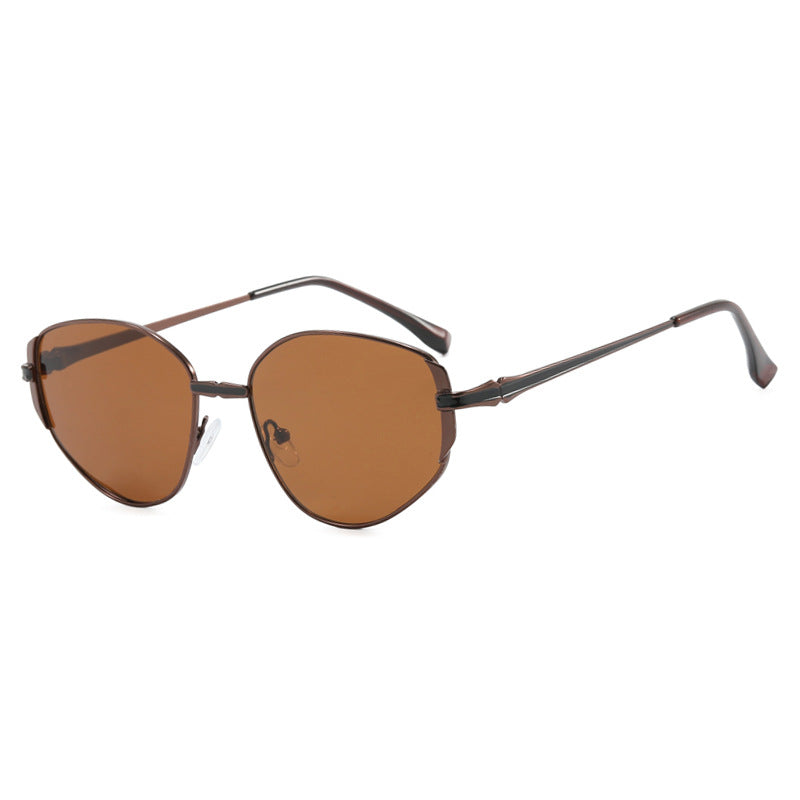Women modern geometric sunglasses with stylish metal frame Stornfield