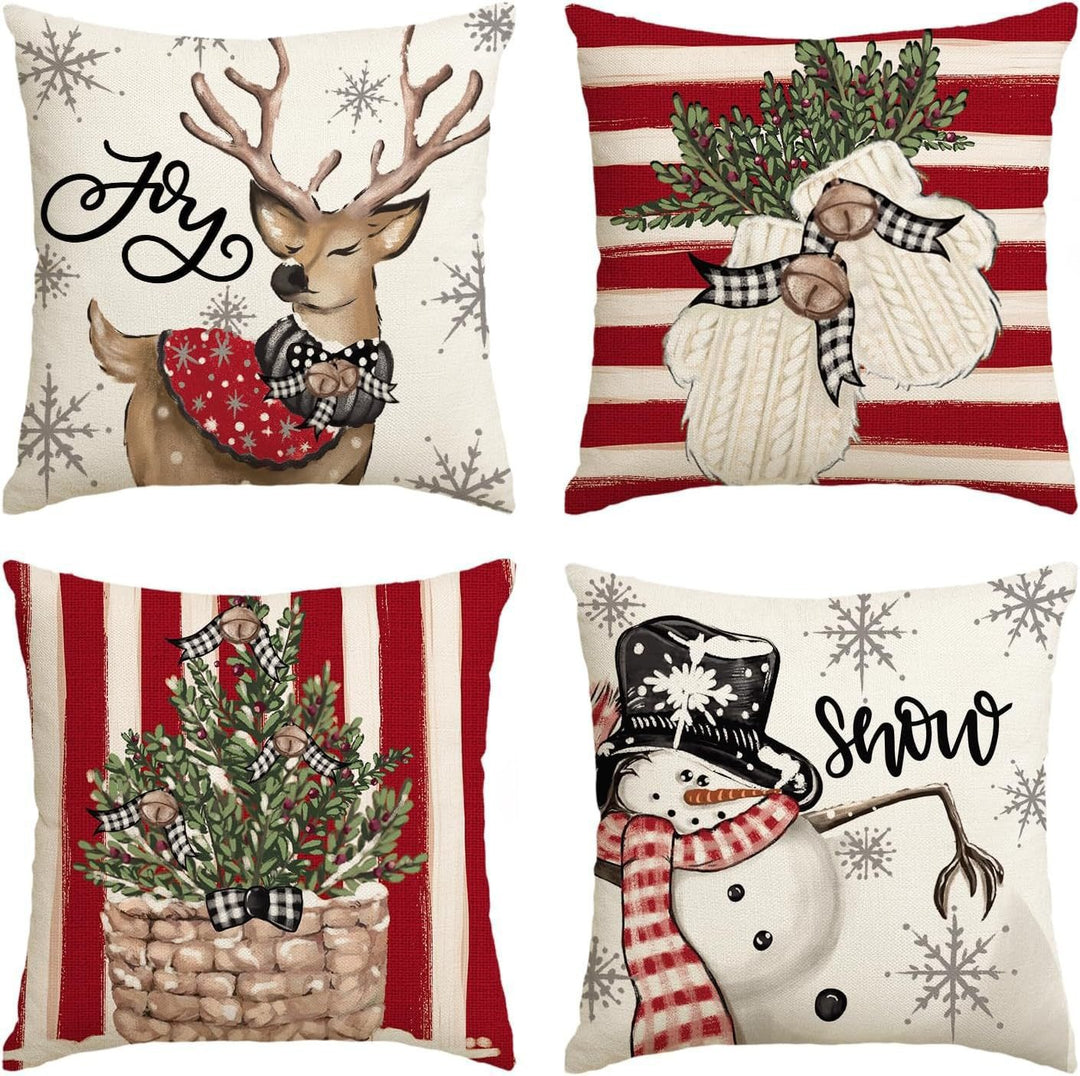 Festive Seasonal Throw Pillow Set