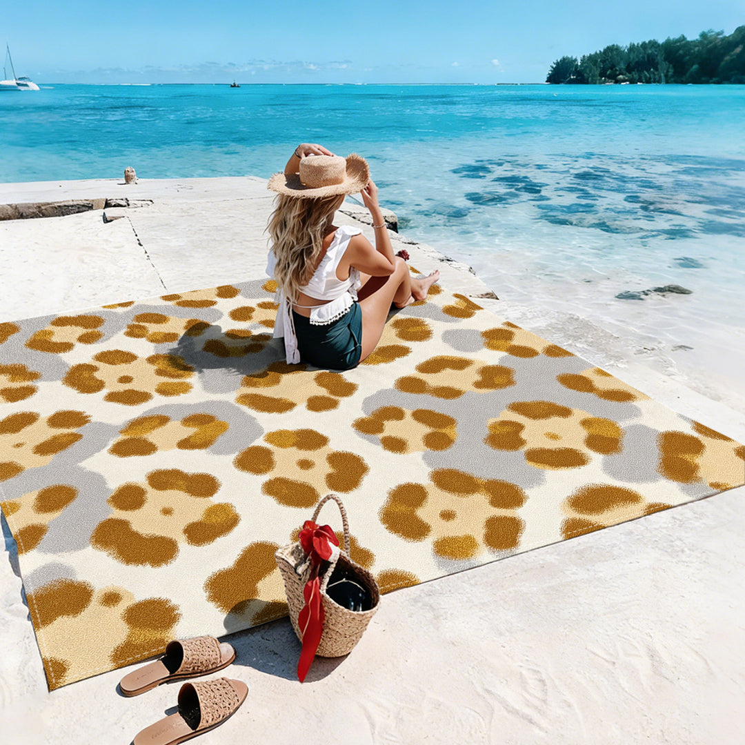 Mandala Design Beach Mat Stornfield