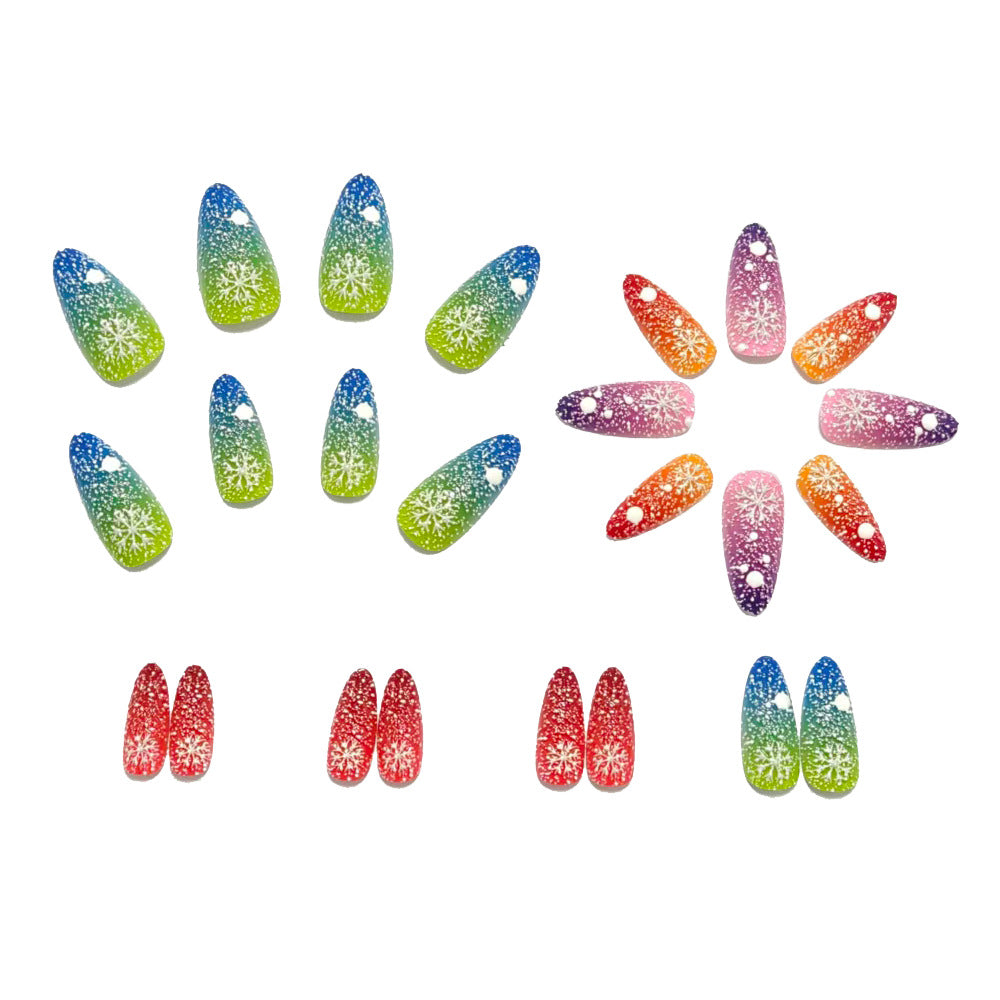 Artificial Nails in Creative Glitter Gradient Design Stornfield