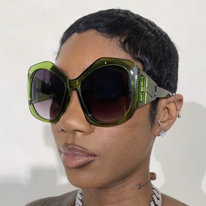 Women oversized sunglasses with futuristic design Stornfield