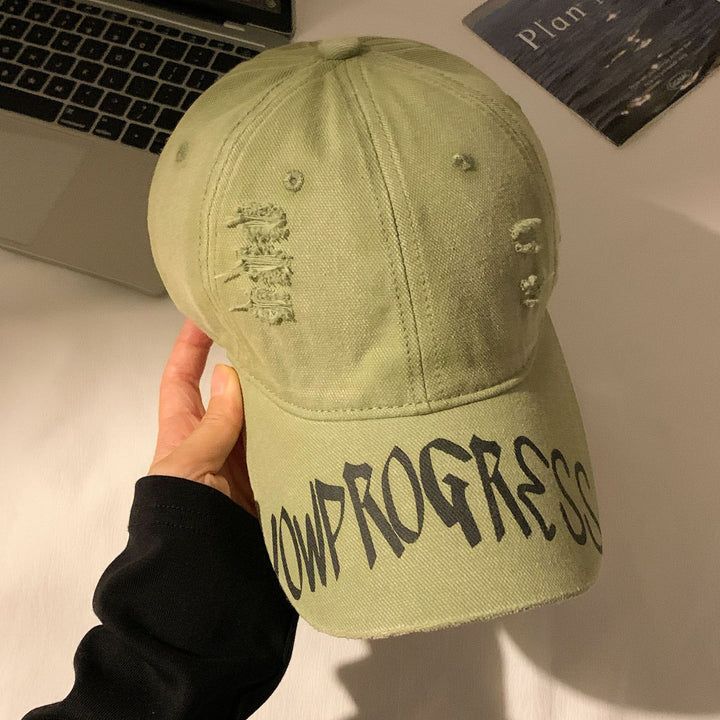 Women's Distressed Cotton Baseball Cap Stornfield 1784188446