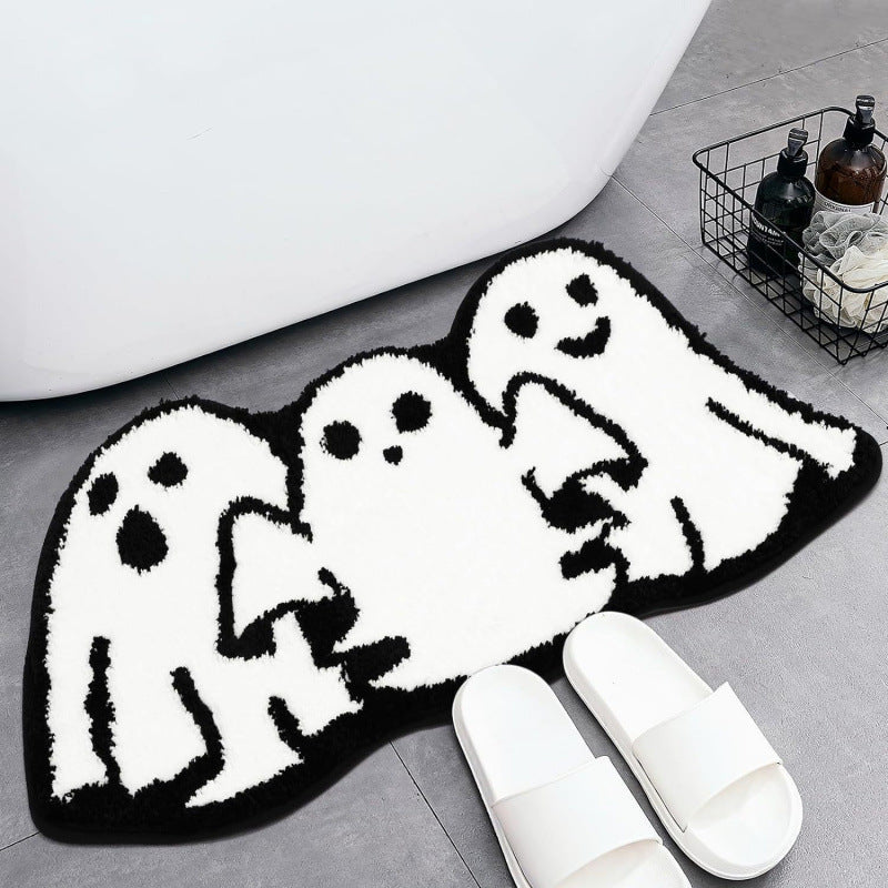 Spooky Halloween-Themed Bath Mat