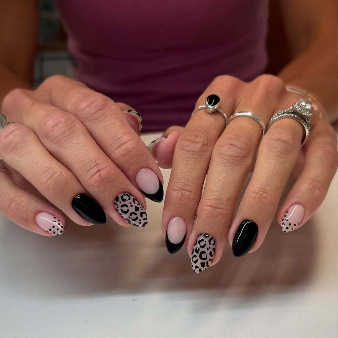 Decorative Almond-Shaped Nail Art Stornfield
