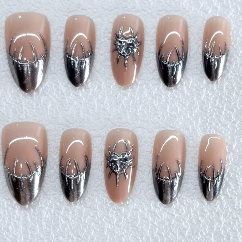 Artificial nails with metallic accents Stornfield