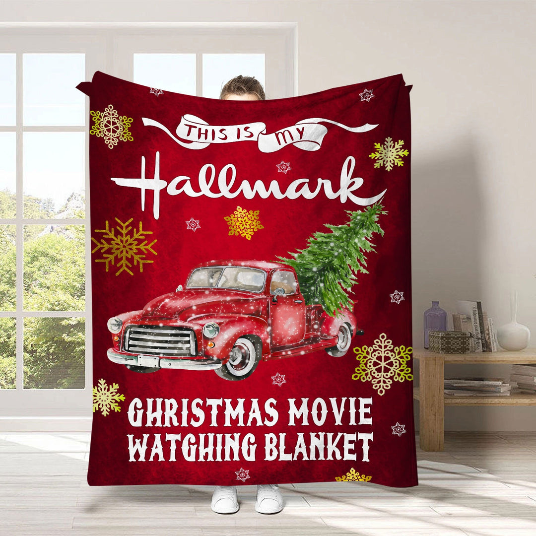 Holiday-Themed Fleece Throw Blanket