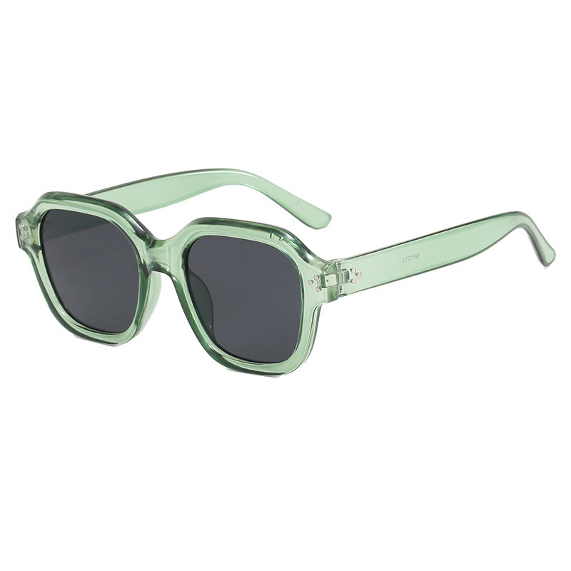 Ladies fashionable square sunglasses with mirrored lenses Stornfield