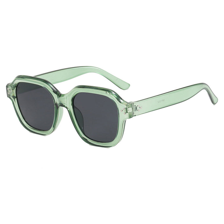 Ladies fashionable square sunglasses with mirrored lenses Stornfield