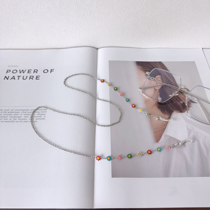 Floral-Accented Eyewear Chain Stornfield