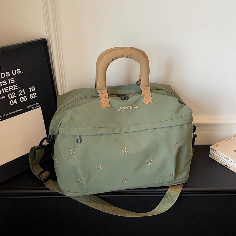 Multi-Functional Embroidered Travel Duffle
