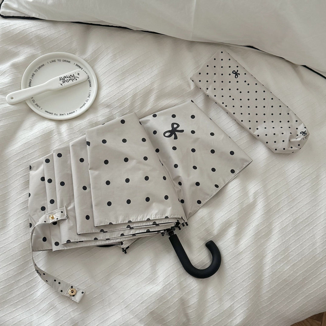 Ladies compact umbrella with stylish polka dot design Stornfield