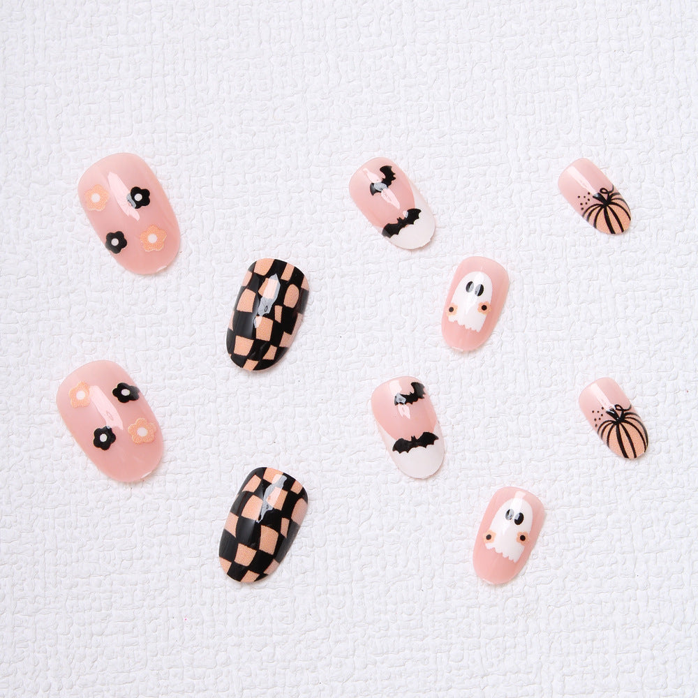 Halloween-Themed Press-On Nail Art Stornfield 1787370325