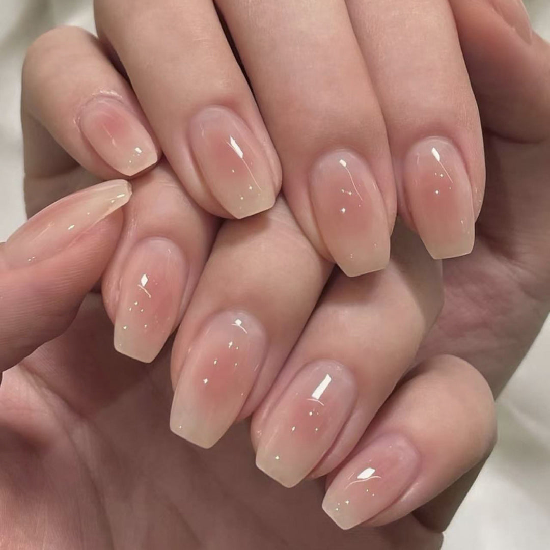 Elegant Gel Nails with Naturally Glossy Finish Stornfield