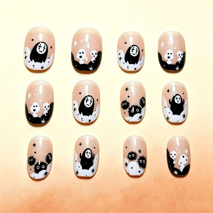Halloween-Themed Fun Press-On Nail Art Stornfield