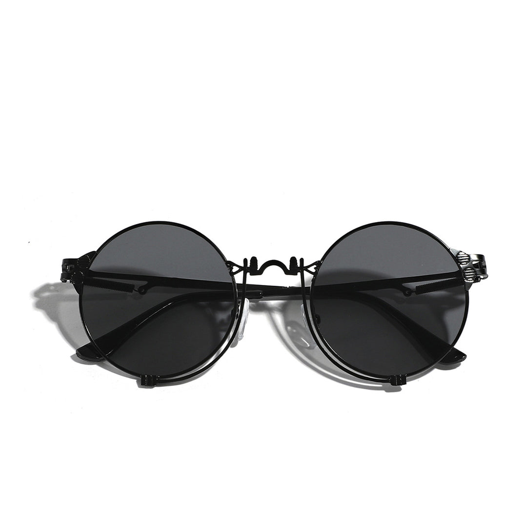 Ladies fashionable round sunglasses with high-quality metal frame Stornfield