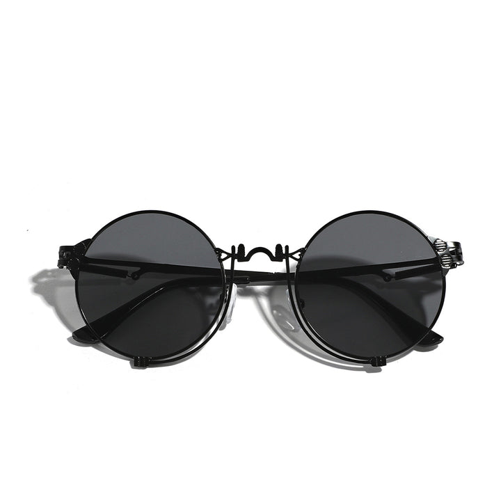 Ladies fashionable round sunglasses with high-quality metal frame Stornfield