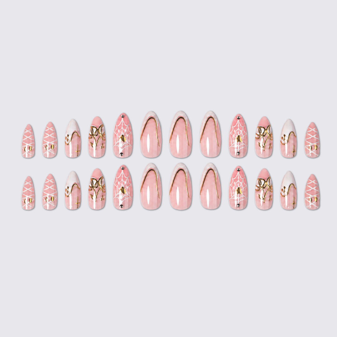 Artistic Halloween Themed Press-On Nail Set Stornfield