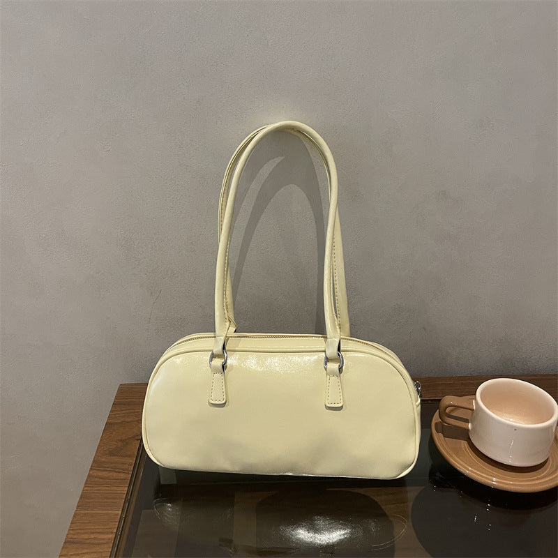 Patent Leather Handheld Satchel