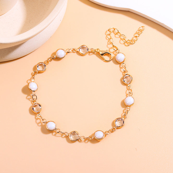 Elegant Beaded Charm Anklet Stornfield