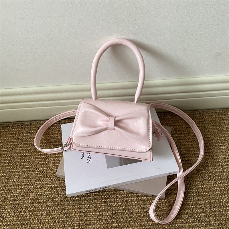 Polka Dot Structured Handbag