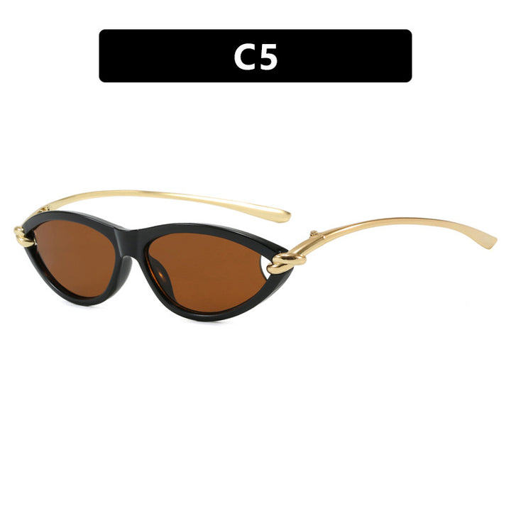 Women's Cat-Eye Sunglasses with Elegant Metal Frame and Protective UV Filter Stornfield
