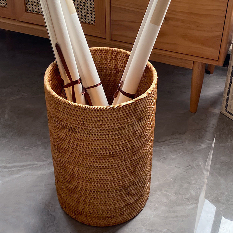 Women rectangular storage basket with practical handle Stornfield